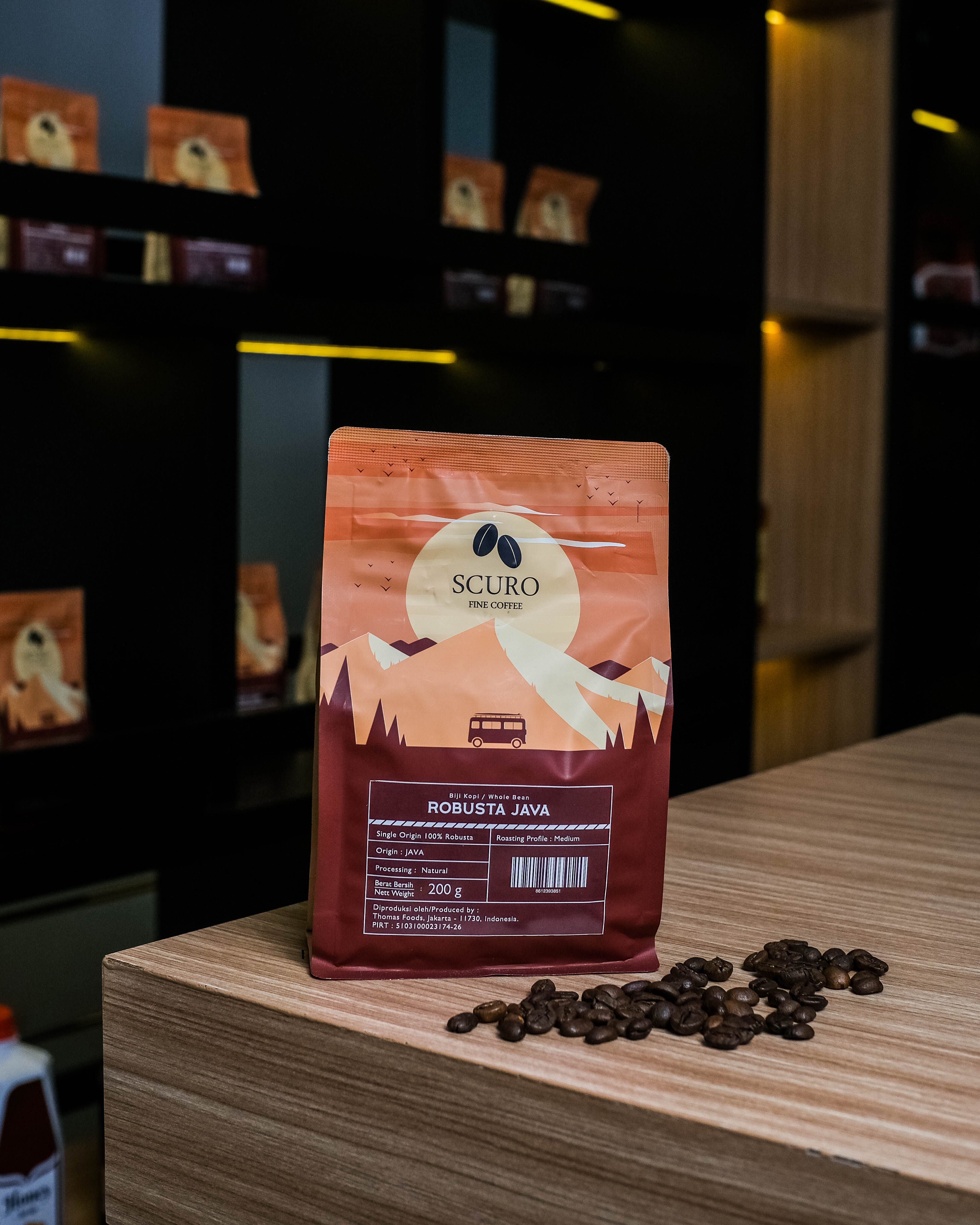 Scuro - Arabica Flores (Semiwash) Roasted Bean 200g